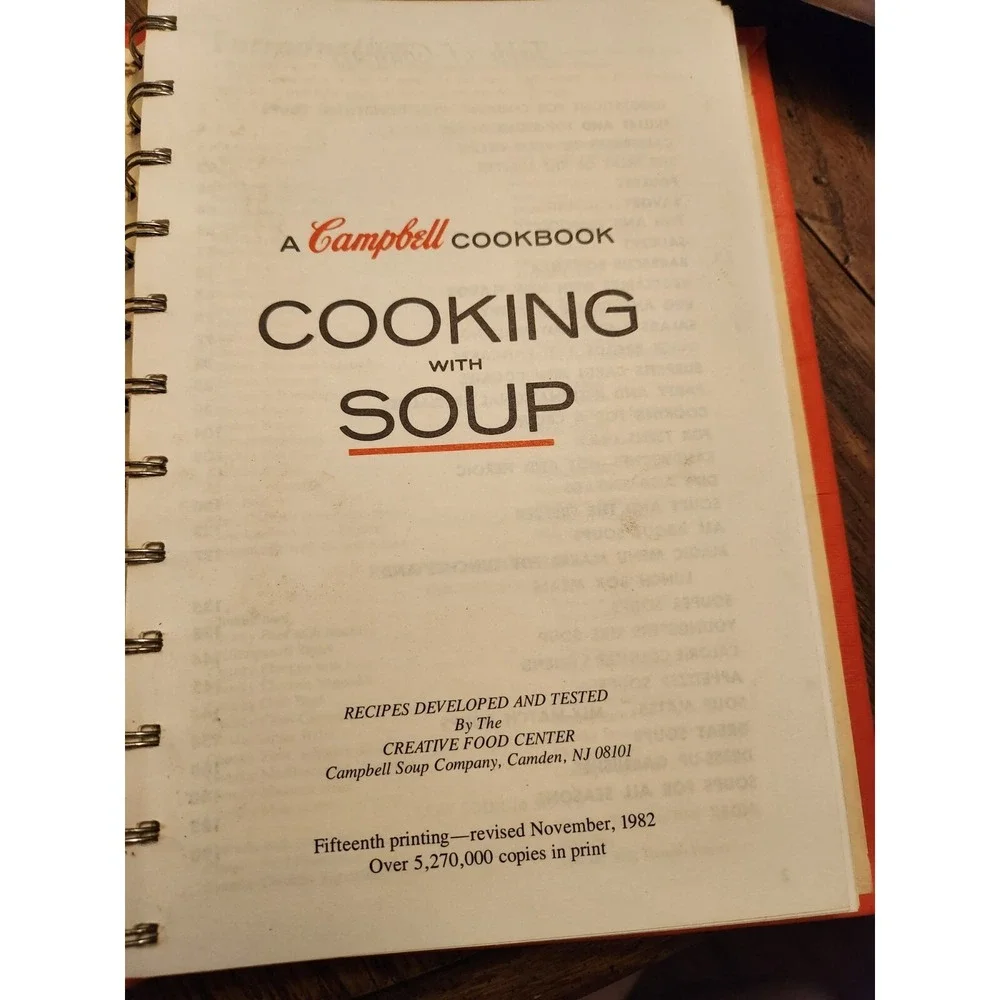 Campbell's‎ Cooking with Soup by Campbell Soup Company 1982 Hardcover